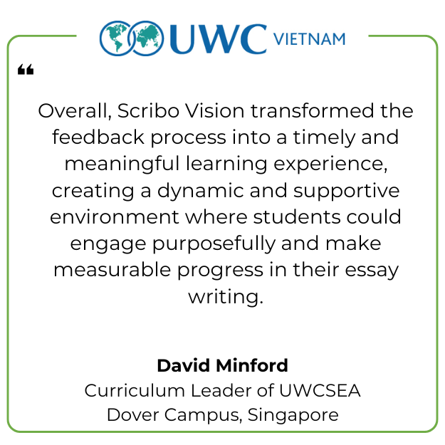 Scribo Testimonial UWC